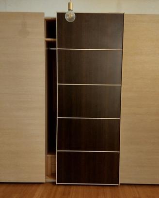 armadio a 6 ante color rovere chiaro