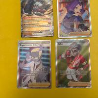 Carte pokemon : 3 allenatori fulla art e 1 ex