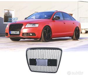 GRIGLIA AUDI A6 C6 4F 08-11 LOOK RS NERO LUCIDO