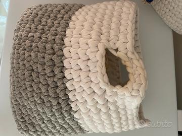 Borsa di cotone intrecciata a mano