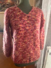 Maglione mohair con lana taglia L morbidissimo