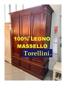 Mobile Armadio 100% Legno Massello