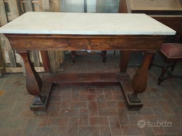 CONSOLLE CON PIANO IN MARMO