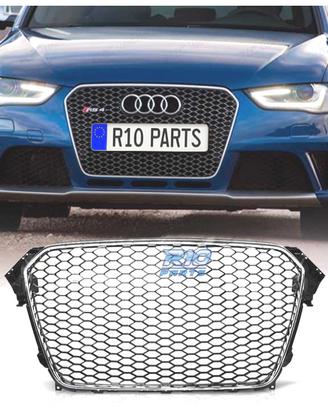 GRIGLIA AUDI A4 B8 11-15 LOOK RS CROMO NERO