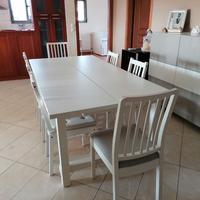 TAVOLO ALLUNGABILE NORDVIKEN CON SEDIE