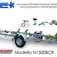 Rimorchio per barche e gommoni Cresci N1500BCR
