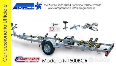 Rimorchio per barche e gommoni Cresci N1500BCR