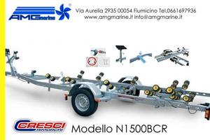Rimorchio per barche e gommoni Cresci N1500BCR
