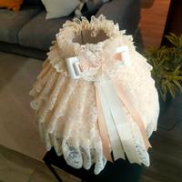 Set lampada e cuscino ricamati a mano