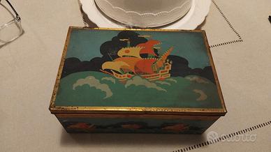 scatola vintage in latta