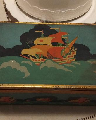 scatola vintage in latta