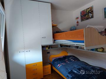 Cameretta a soppalco angolare Moretti Compact – Ot