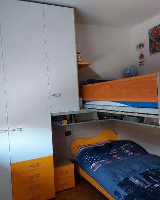 Cameretta a soppalco angolare Moretti Compact – Ot