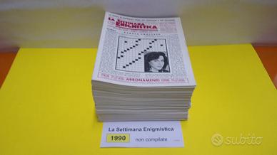 LA SETTIMANA ENIGMISTICA, anno 1990, NON compilati