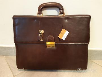 Cartella da lavoro in vera pelle