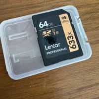 Sd 64gb lexar pro 95 mb/s