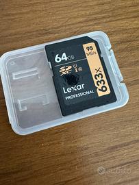Sd 64gb lexar pro 95 mb/s