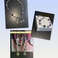 Collana orecchini e braccialetto