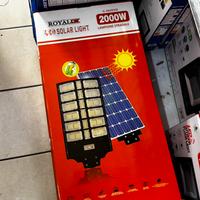 FARO LED LAMPIONE STRADALE 2000W SOLARE SENSORE