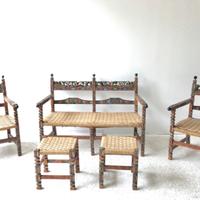 divano, poltrone e sgabelli siciliani