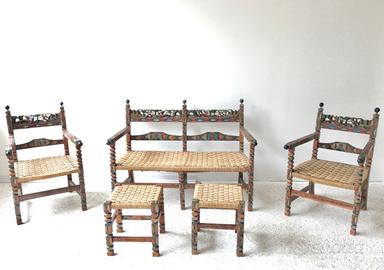 divano, poltrone e sgabelli siciliani