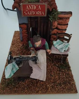 Pastore: sarta in moviento - presepio Napoletano