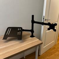 Supporto monitor + supporto laptop Ikea