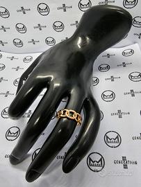 Anello regolabile in acciaio inox di colore gold 