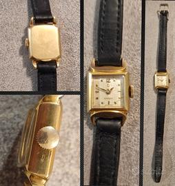 orologio omega anni 60 oro 750,si spedizione 