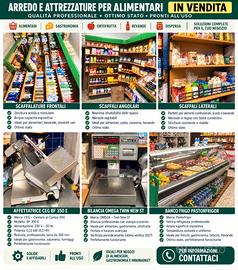 Arredo completo, affettatrice banco frigo e bilanc