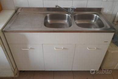 lavandino doppia vasca acciaio inox