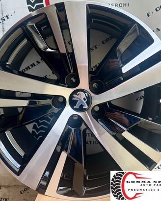4 CERCHI IN LEGA ORIGINALI RAGGIO 18 PEUGEOT 3008