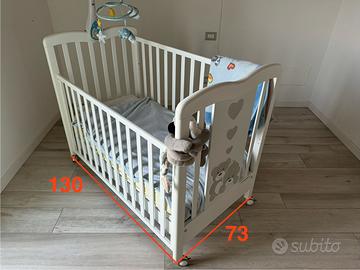 Lettino Foppapedretti + materasso antisoffocamento