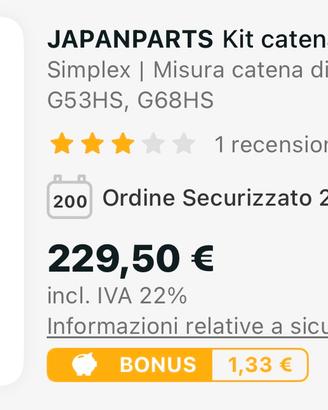 Kit catena distribuzione Mini R60