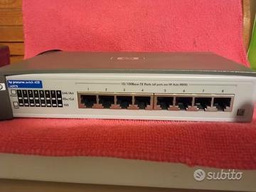 Switch HP procurve 408, 8 porte