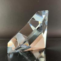 Fermacarte piramidale in cristallo "Tiffany & Co"