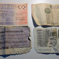 Lotto Valuta Storica Italiana - Banconote 1000 Lir