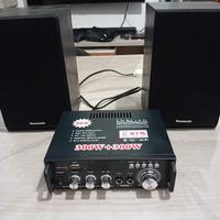 Amplificatore +casse audio panasonic 