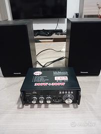 Amplificatore +casse audio panasonic 