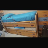 Letto doppio a cassettone