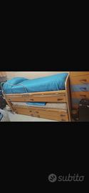 Letto doppio a cassettone