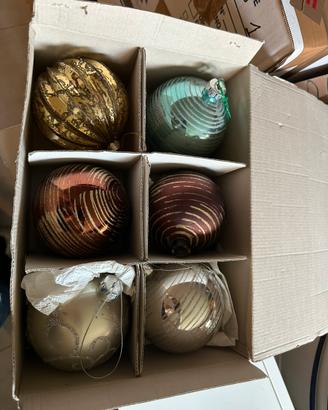 Palle di Natale in vetro per albero