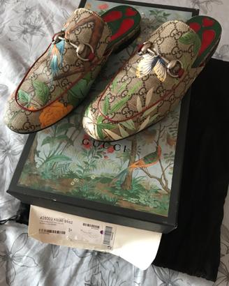 Ciabatta Gucci Princetown floreale