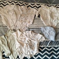 Lotto body + cappellino neonato primavera/estate