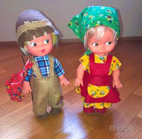 Coppia bambole - I simpaticoni - Fiba - anni ‘60