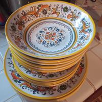 servizio piatti da 6 persone stile siciliano