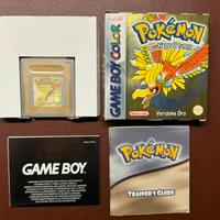 Pokemon Oro Game Boy Completo di scatola e manuali