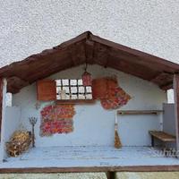 Capanna presepe artigianale
