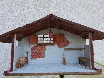 Capanna presepe artigianale