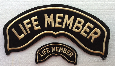 Set 2 Toppe adesive Harley Davidson LIFE MEMBER